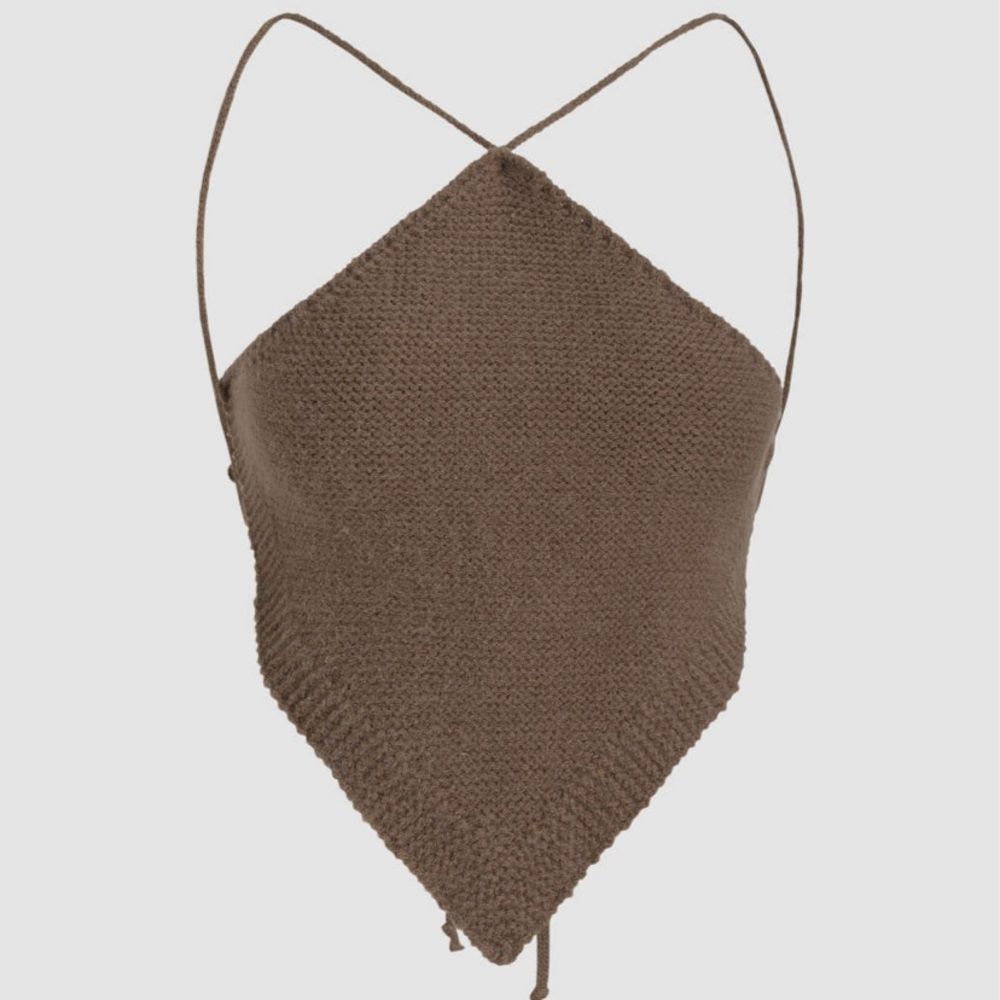 Bare Back Knit Crop Top